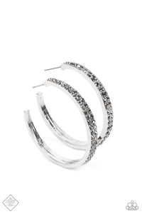 Tick Tick Boom Silver Hoop Earrings