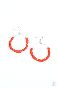 Loudly Layered Red Earrings