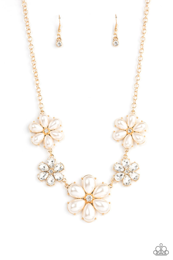 Fiercely Flowering Gold Necklace