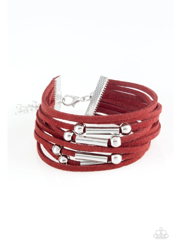 Back to Backpacker Red Bracelet