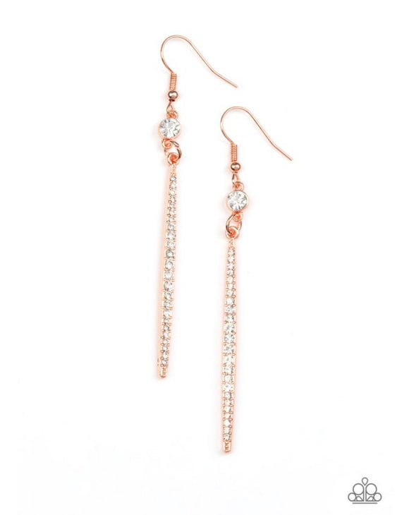 Skyscraping Shimmer Copper earrings