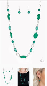 Shimmer Simmer Green Necklace