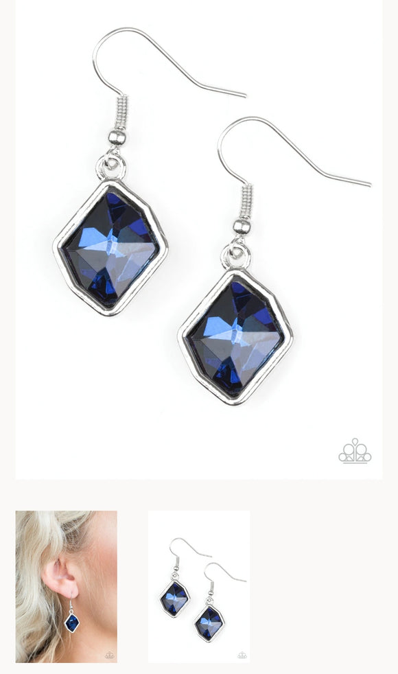 Glow it up Blue Earrings