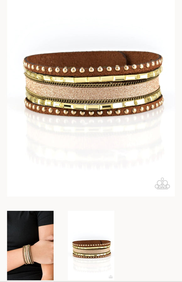 Seize The Sass Brass Bracelet