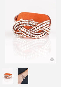 Bring on the Bling Orange Urban Bracelet