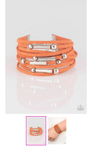 Back to Backpacker Orange Urban Bracelet