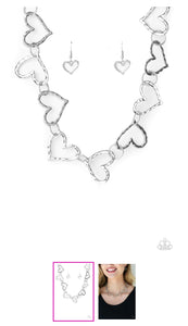 Vintagely Valentine Silver Choker