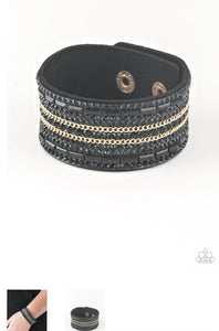 Rebel Radiance Black/Gold Uban Bracelet