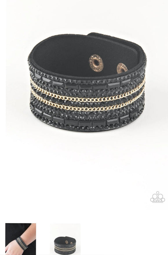 Rebel Radiance Black/Gold Uban Bracelet