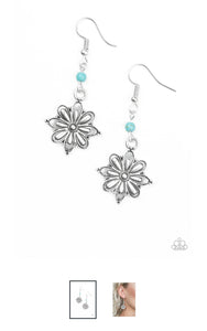 Cactus Blossom Blue Earrings