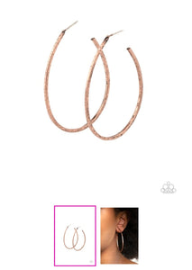 Cool curves copper hoop earrings