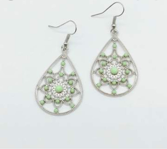 A Flair For Fabulous Green Earrings