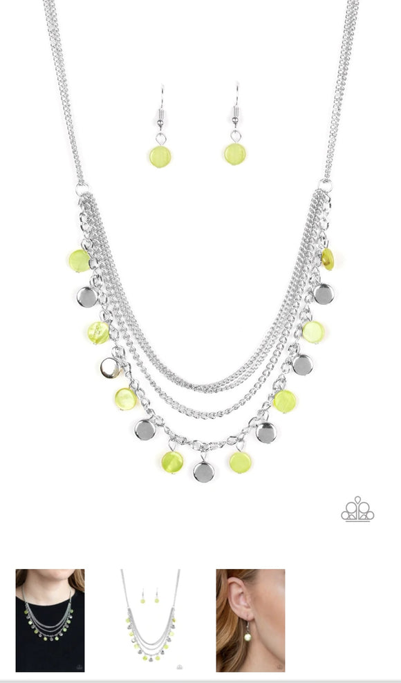 Beach Flavor Green Necklace