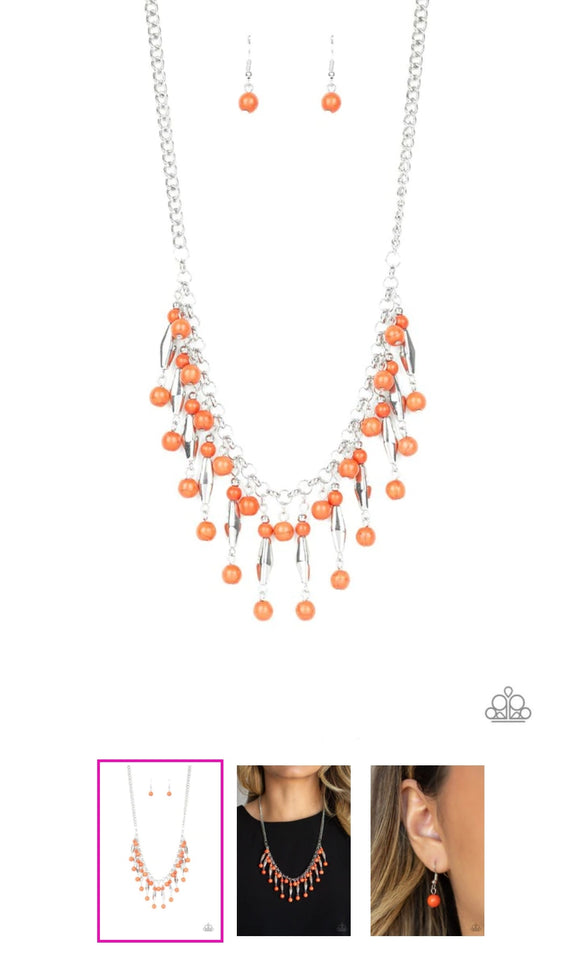 Earth Conscious Orange Necklace