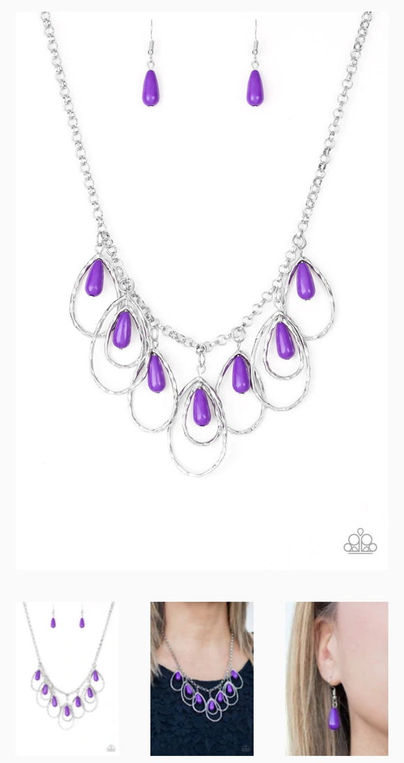 Tango Tempest Purple Necklace