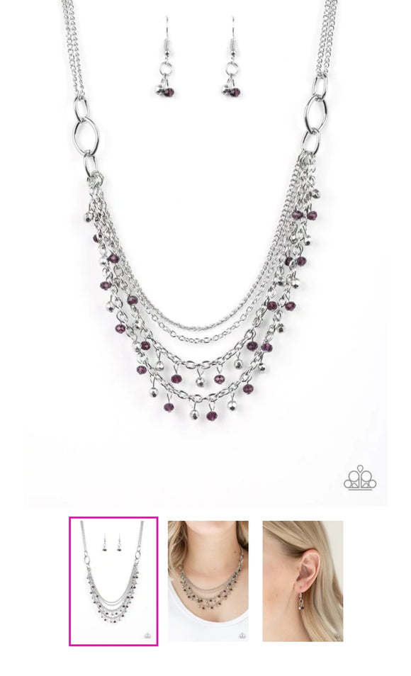 Financially Fabulous Purple Necklace