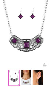 Feeling Inde-Pendant Purple Necklace