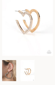 Amore to Love Gold Hoop Earrings