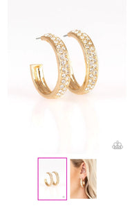 Cash Flow Gold Hoop Earrings