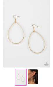 Just Encase You Missed It Gold Earrings