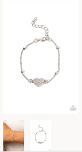 Heartachingly Adorable White Bracelet