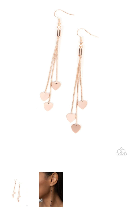 Higher Love Rose Gold Earrings