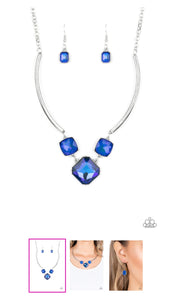 Divine Iridescence Blue Necklace