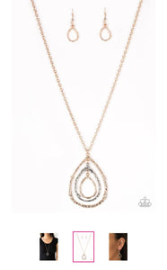 Going For Grit Rose Gold Necklace