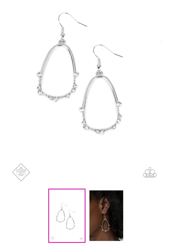 Ready or Yacht White Earrings