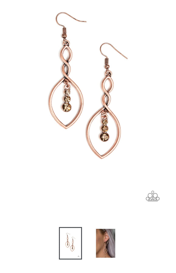 Timeless Twist Copper Earrings