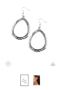 Terra Topography Silver Earrings