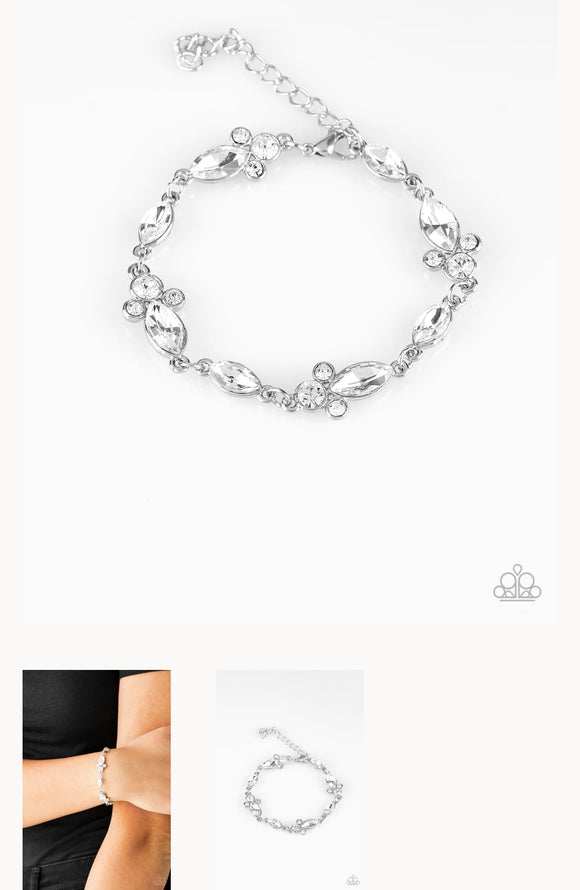At Any Cost White Bracelet