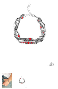 No Means Nomad Red Bracelet