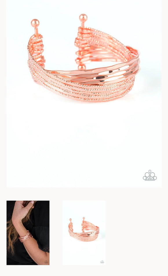 See A Pattern Copper Bracelet