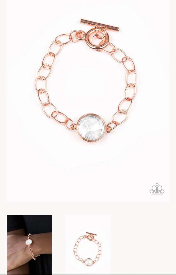 All Aglitter Copper Bracelet