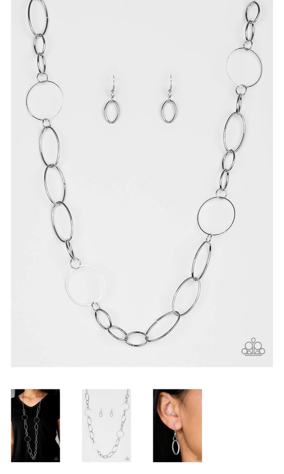 Perfect Mismatch Silver Necklace