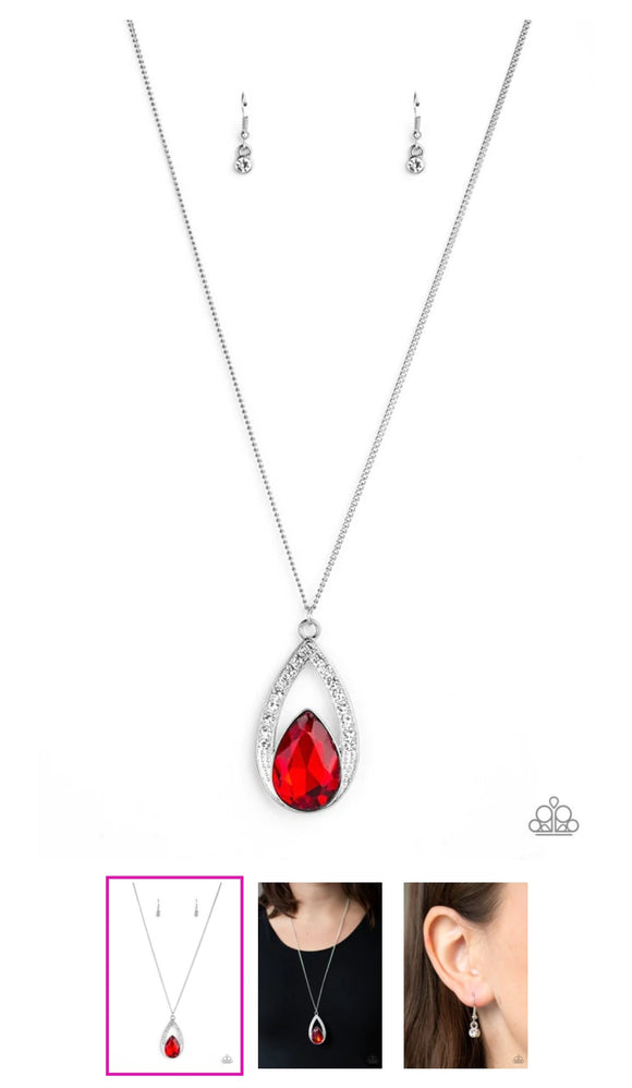 Notorious Noble Red Necklace