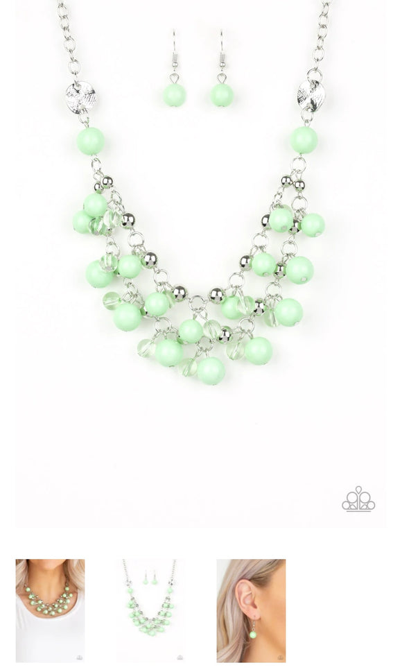 Seaside Soiree Green Necklace