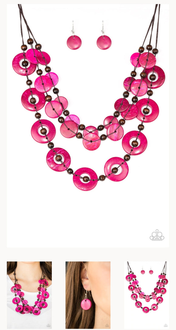 Catalina Coastin Pink Necklace