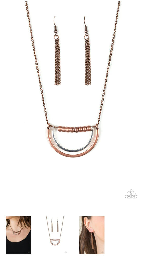 Artificial Arches Copper Necklace