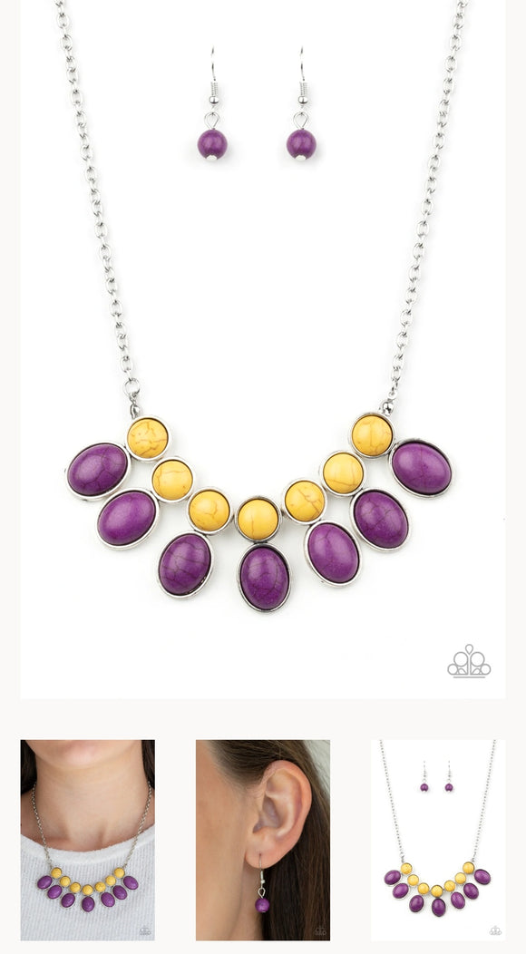 Environmental Impact Purple Necklace