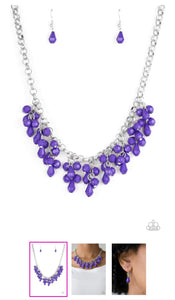 Modern Macarena Purple Necklace