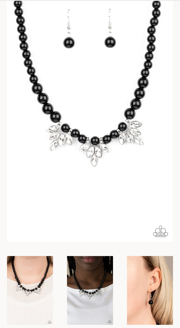 Society Socialite Black Necklace