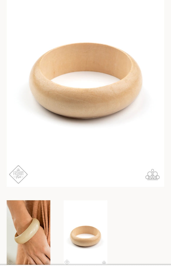 Whimsically Woodsy White Bracelet