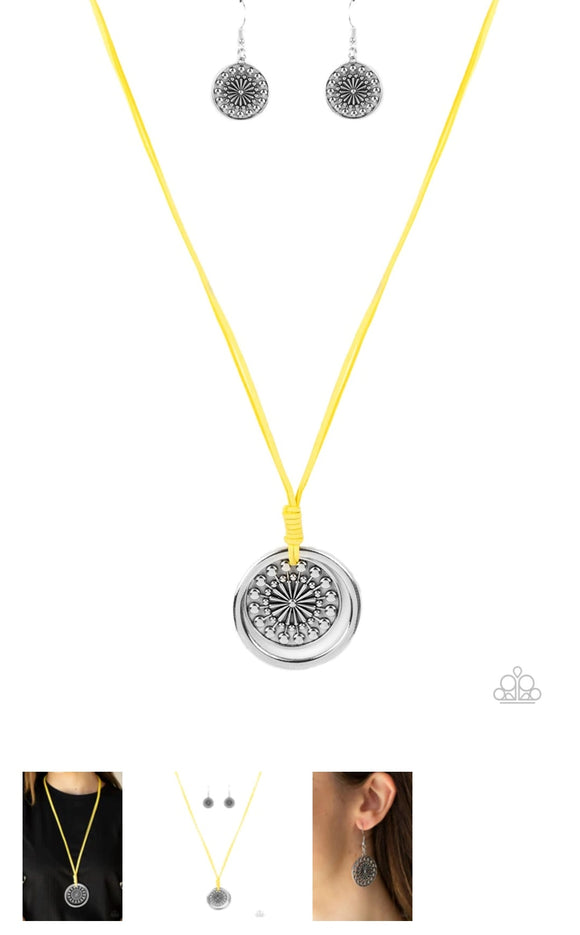 One Mandala Show Yellow Necklace