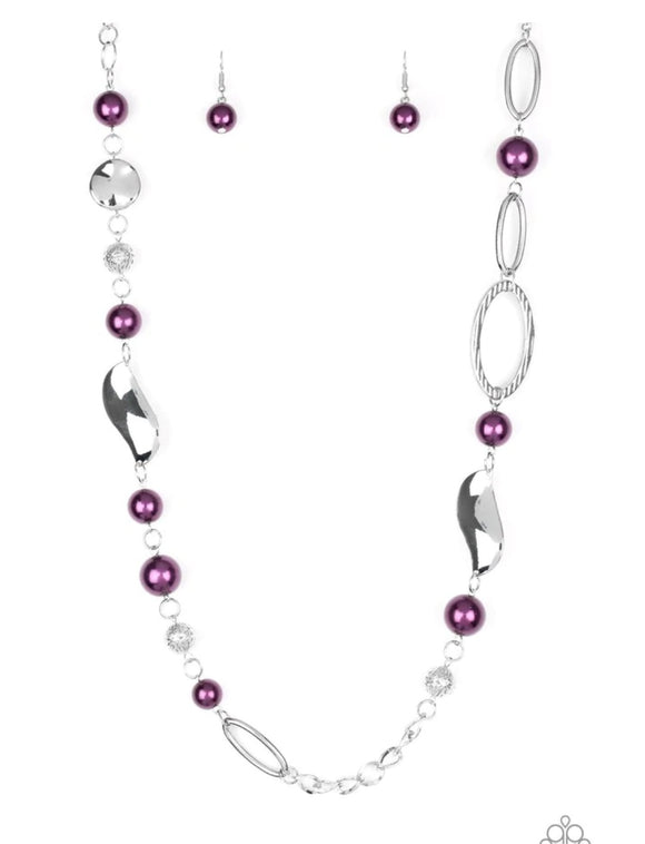 All About Me Purple Necklace