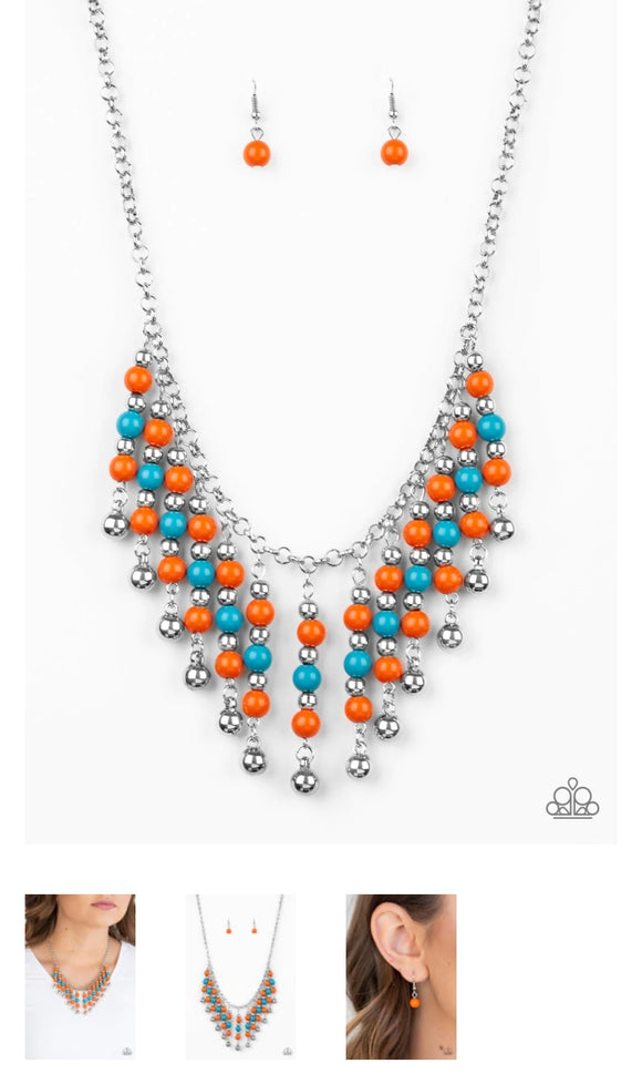 Your Sunday Best Orange Necklace