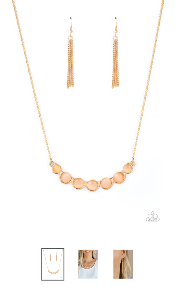 Serenity Scalloped Gold Necklace