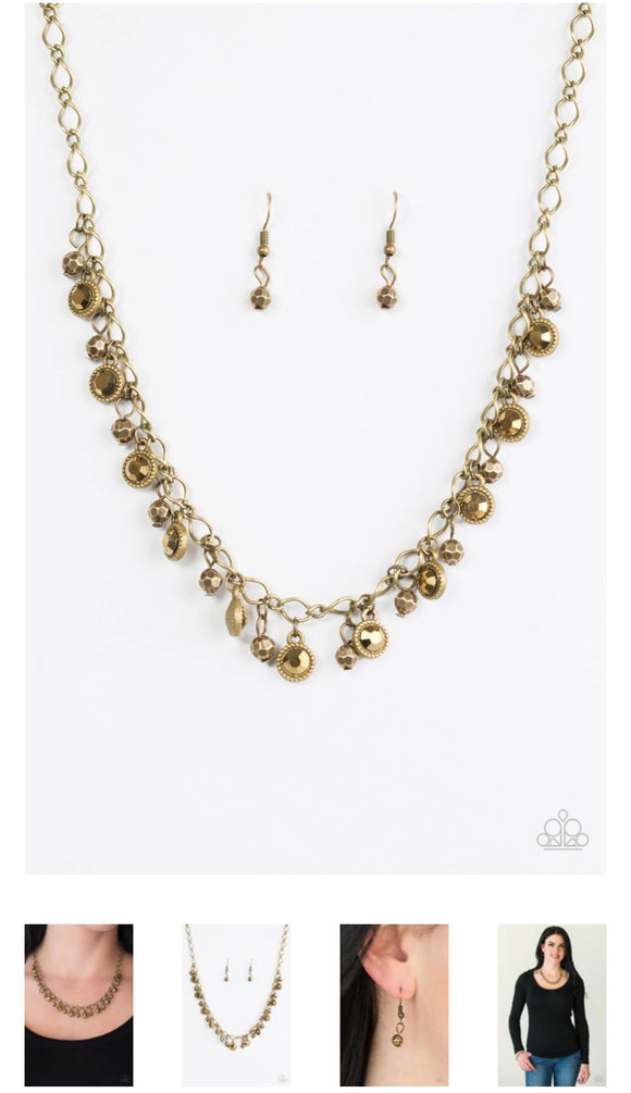 City Couture Brass Necklace