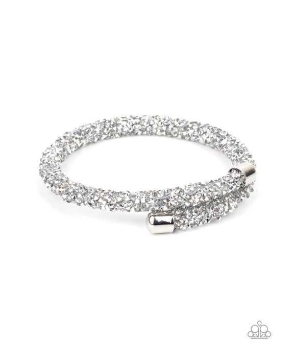 Roll Out The Glitz Silver Bracelet